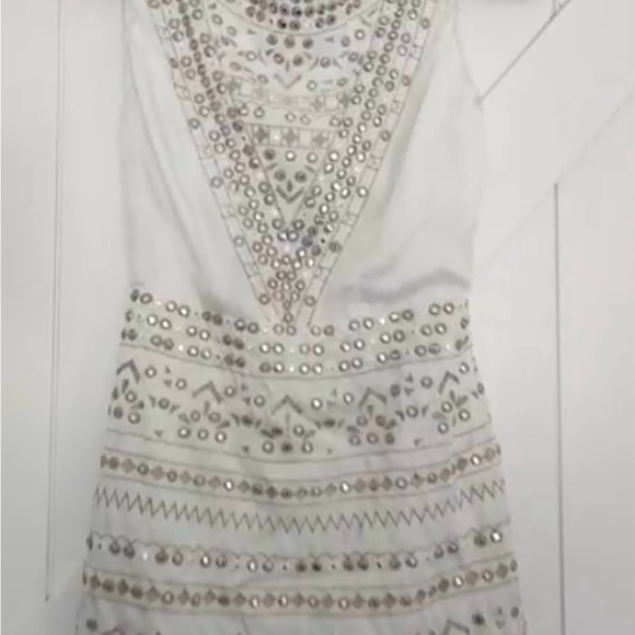 Majorelle Open Back Cream Dress  size S - Picture 3 of 6